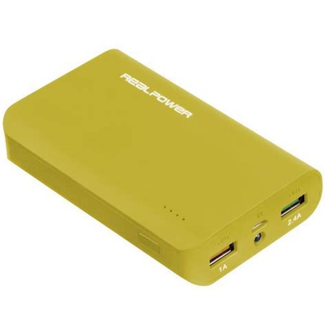 realpower powerbank  mah yellow belsimpel