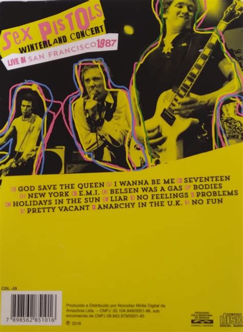 Cd Sex Pistols ‎ Winterland Concert Digipack Colecionadores