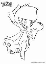 Coloring Pokemon Pages Roserade Printable Kids sketch template