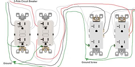 wiring multiple gfci outlets  series
