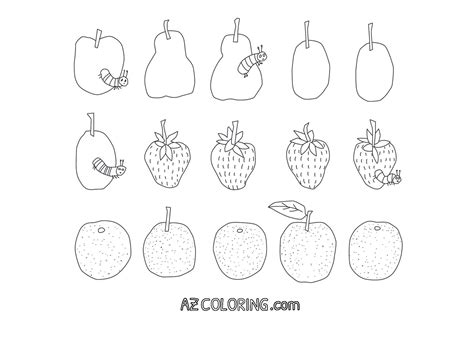 hungry caterpillar coloring page coloring home