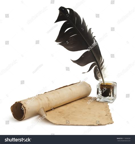 blank paper quill ink stock photo  shutterstock