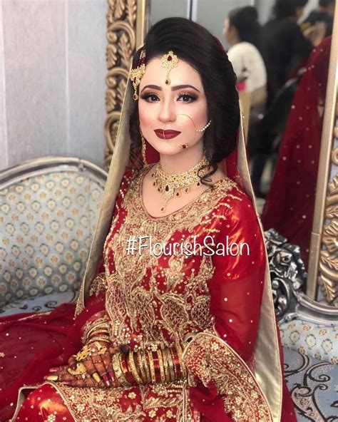 flourish salon  aqsa danish bridal makeup  gorgeous fashion