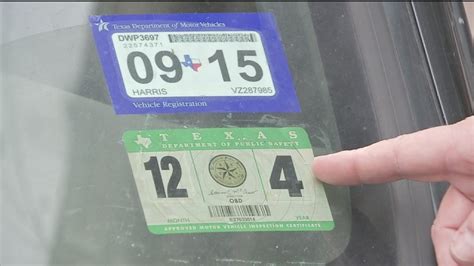 texas car registration inspection sticker abc houston