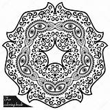 Mandala Illustration Henna Tattoo Stock Coloring Background Mehndi Style Vector Element Doodles Isolated Drawn Pattern Hand Book Depositphotos Tera Gmail sketch template