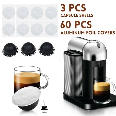 reusable refill coffee machine espresso capsule pods shell