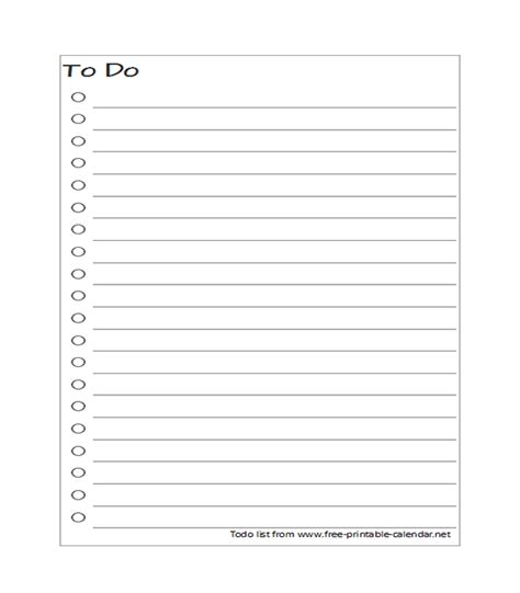 list template  printable wwwfree printable calendarnet