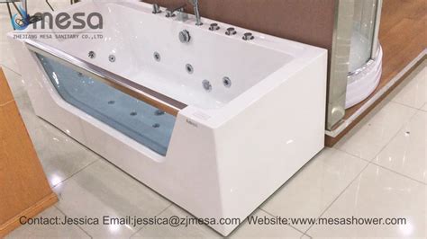 2019 New Acrylic Whirlpool Massage Jet Covers Bathtub With Clear