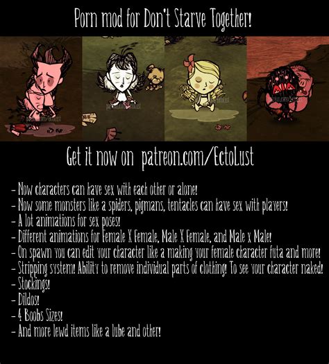 If Anyone Is Interested I Found An Open Source Sex Mod For Don T Starve