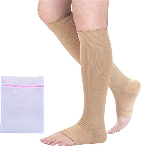 open toe medical compression socks  women men smlxlxxl   pair amazonca