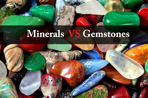 difference  minerals  gemstones geology