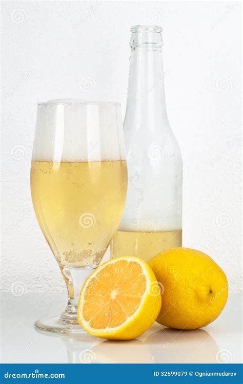 beer  lemon flavor stock image image  alcohol