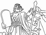 Commandments Ten Coloring Pages Moses Drawing Getdrawings Color God Getcolorings sketch template