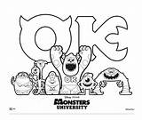 Kappa Oozma Uni Inc Fraternity Theatres Sheet Monstersuniversity Celebrate Malvorlage Malvorlagan Designlooter sketch template