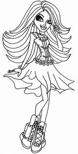 Coloring Pages Monster High Flamenco Spectra Girls Dancer Hair Nile Cleo Vondergeist Hold Printable Color Kids Getcolorings Sheets Print Getdrawings sketch template