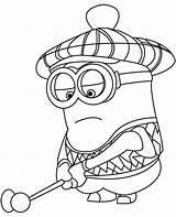 Minion Playing sketch template