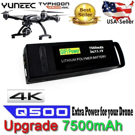 maximalpower battery  yuneec  pro  typhoon drone replace mah li po lithium polymer