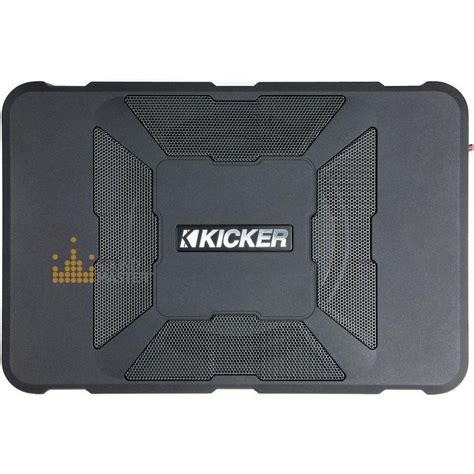kicker hs  watts rms hideaway loaded  subwoofer enclosure  integrated