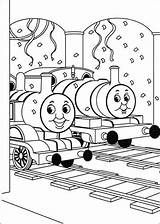 Thomas Train Kids Trein Coloring Pages Fun sketch template