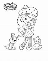 Strawberry Shortcake Coloring Pages Printable Kids Bestcoloringpagesforkids sketch template