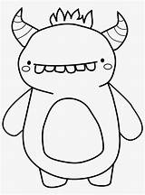 Monster Cute Coloring Pages Children Creepies Clipart Pngkey sketch template