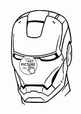 Coloring Iron Man Pages Printable Clipart Mask Library Clip sketch template