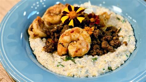 shrimp with grits recipe with chorizo from rachael ray rachael ray show