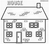 House Coloring Pages Book Building Colorings Haunted sketch template