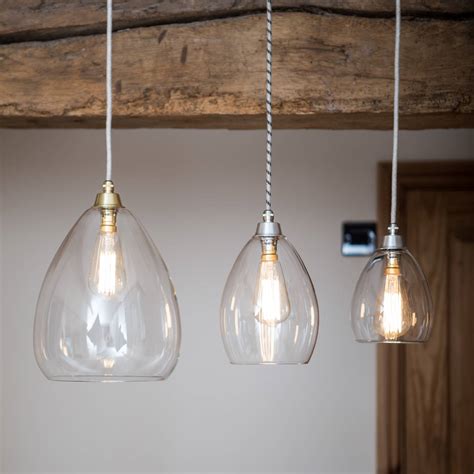 Clear Glass Jules Pendant Light By Glow Lighting