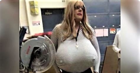 canadian teacher ditches giant fake boobs in return to classroom