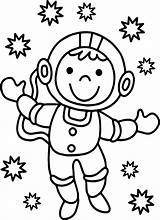 Astronaut Astronauta Astronaute Lune Coloringbay Clipartmag Coloriages sketch template