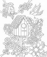 Birdhouse Everfreecoloring Dewasa Halaman Mewarna Bestcoloringpagesforkids Rama Malvorlagen Erwachsene sketch template