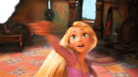 excited rapunzel find and share on giphy