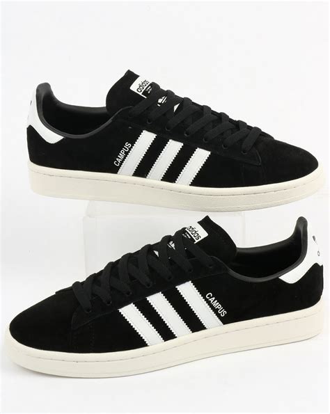 adidas campus trainers blackwhiteoriginalssuedeshoesmens