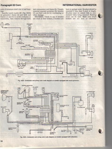farmall cub wiring diagram  volt