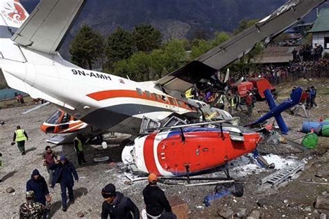 Nepal Plane Crash Three Die As Aircraft Hit Helicopter On