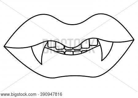 vampire mouth sketch vector photo  trial bigstock