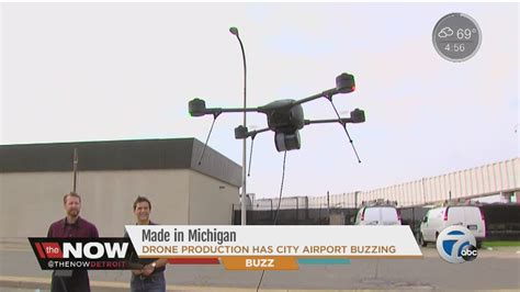 michigan drone production  city airport buzzing youtube