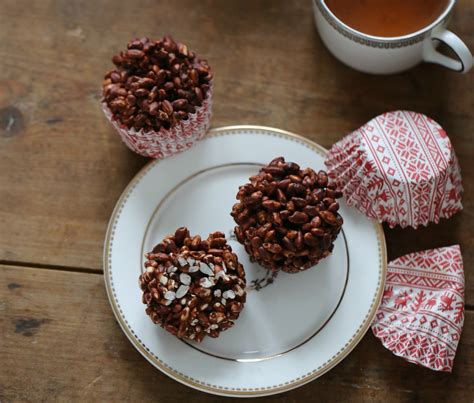 puffed rice chocolate treats passion  baking  inspired