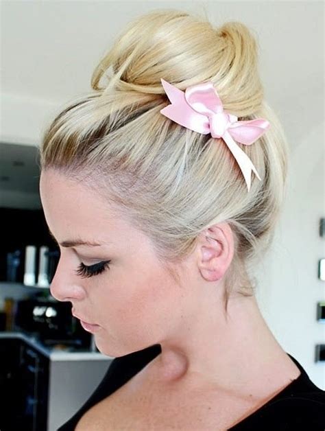 super cute bun hairstyles  girls pretty designs