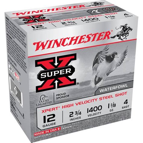 Winchester Xpert 12 Gauge 4 Shot Size Hi Velocity Steel Shotshell