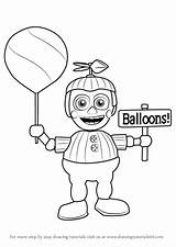 Balloon Boy Nights Five Drawing Draw Freddy Coloring Pages Freddys Balloons Fnaf Printable Boys Step Visit sketch template