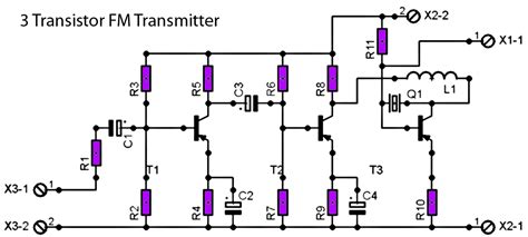 fm radio transmitter schematic  pcb circuit diagram