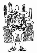 Coloring Mexico Charro Pages Mexican Man Large Printable Edupics sketch template