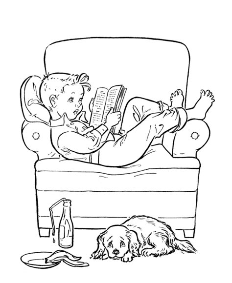 library coloring pages  kids coloring home