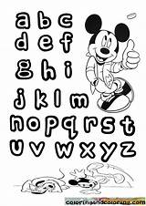 Coloring Mickey Mouse Alphabet Match Popular Pluto Coloringhome sketch template