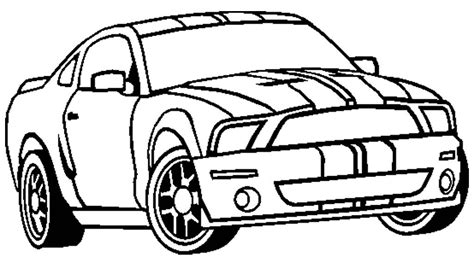 mustang car coloring pages coloring home