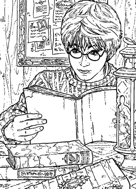 coloring page harry potter coloringme