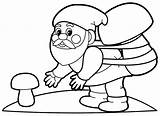 Gnome Coloring Pages Printable Coloringtop sketch template