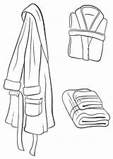 Bathrobe Coloring Pages sketch template